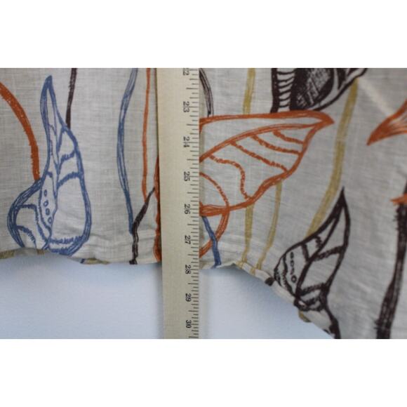 Cubavera Linen Shirt Mens XL Tropical FloralButton Down Light Brown Cotton - Picture 7 of 7